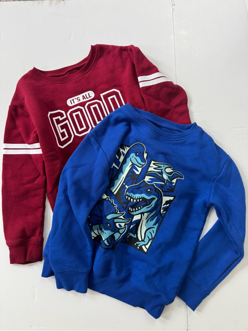 jumping beans Red & Blue Kids' Graphic Crewneck Sweatshirts